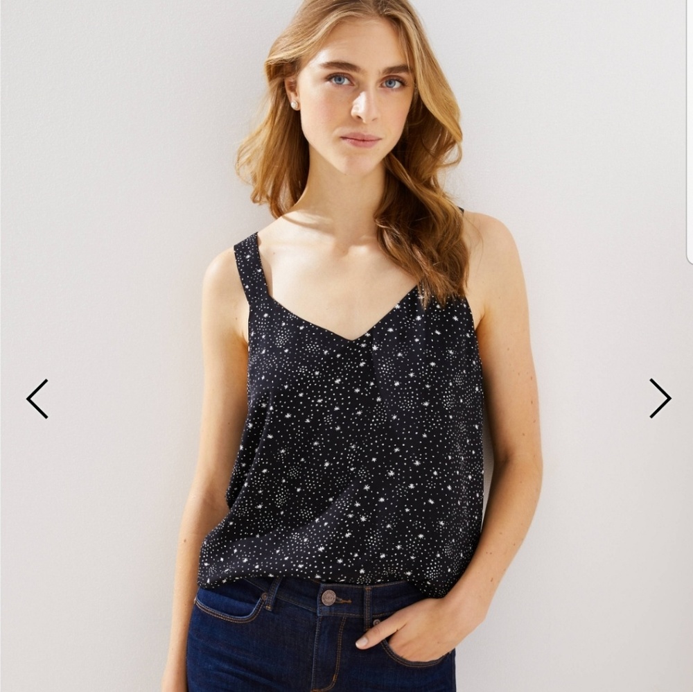 Loft PETITE STAR STRAP V-NECK CAMI